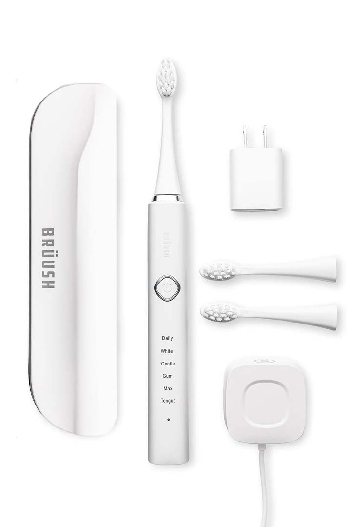 White Electric Toothbrush Kit